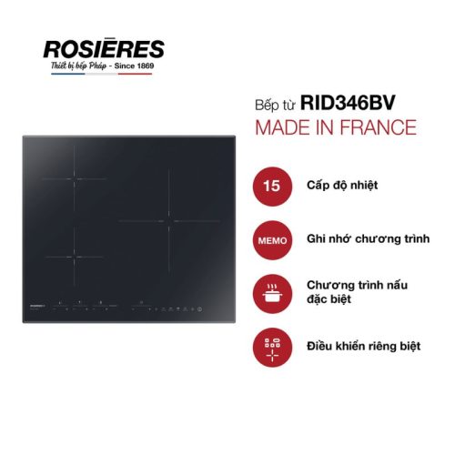Chương trình của Bếp từ 3 vùng nấu Rosieres RID346BV