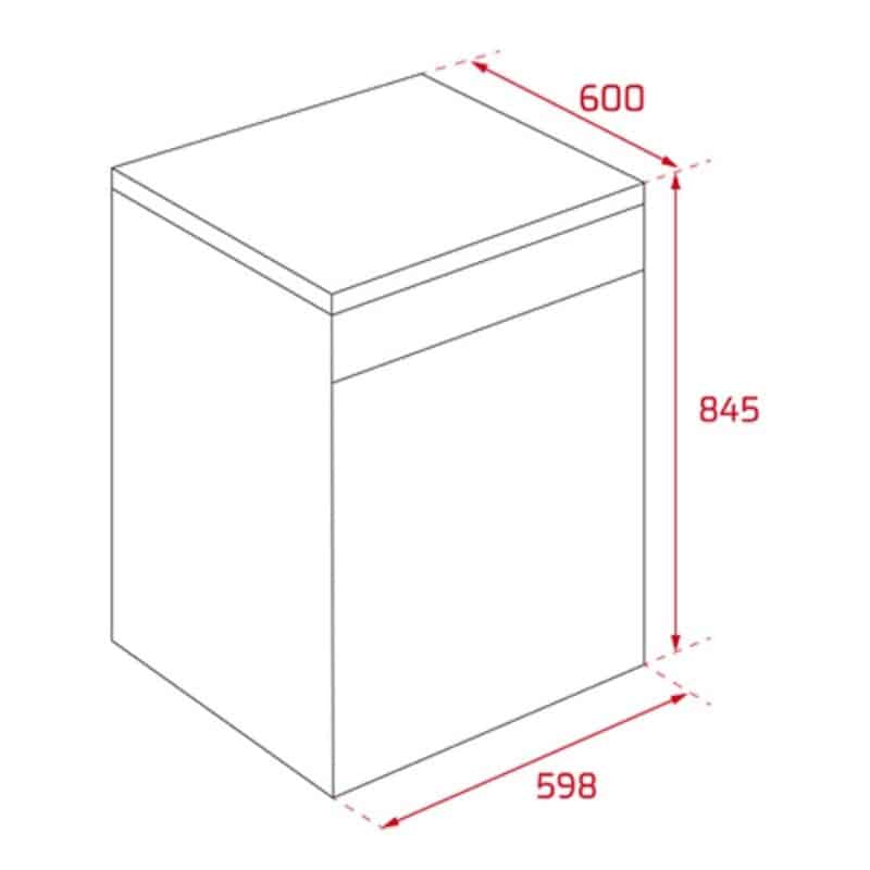 Kích thước của Máy rửa bát độc lập Teka DFS 76850 220 50 SS Kích thước của Máy rửa bát độc lập Teka DFS 76850 220 50 SS