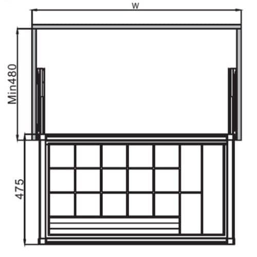 Khay đựng trang sức 800mm Hafele 807.95.103 1 Khay Đựng Trang Sức 800mm Hafele 807.95.103