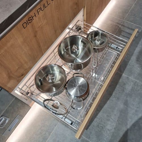 Ảnh thực tế Bộ Rổ Xoong Nồi Cappella 900mm Hafele 549.08.034