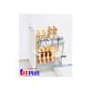 Giá để gia vị nan dẹt Inox mờ, ray giảm chấn Kit Plus DS.40 1 Giá để gia vị nan dẹt Inox mờ, ray giảm chấn Kit Plus DS.40