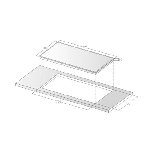 Kích thước bếp Điện Từ Lorca LCE 306