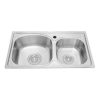 Chậu rửa chén bán thủ công Malloca MS 1011P 1 Chậu rửa chén bán thủ công Malloca MS 1011P
