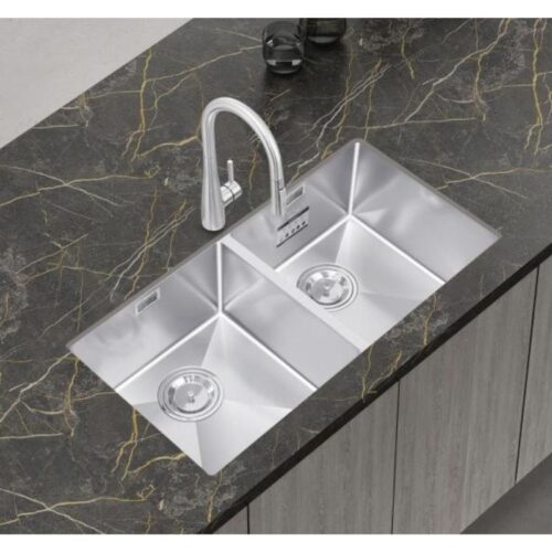 Hình ảnh chậu rửa bát inox 2 hố Eurogold EUC28746EB