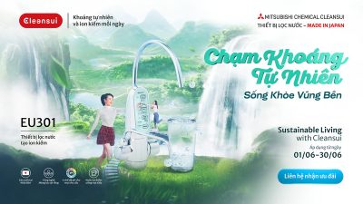 Khuyến mại tháng 6 - Thiết bị lọc nước Mitsubishi Cleansui