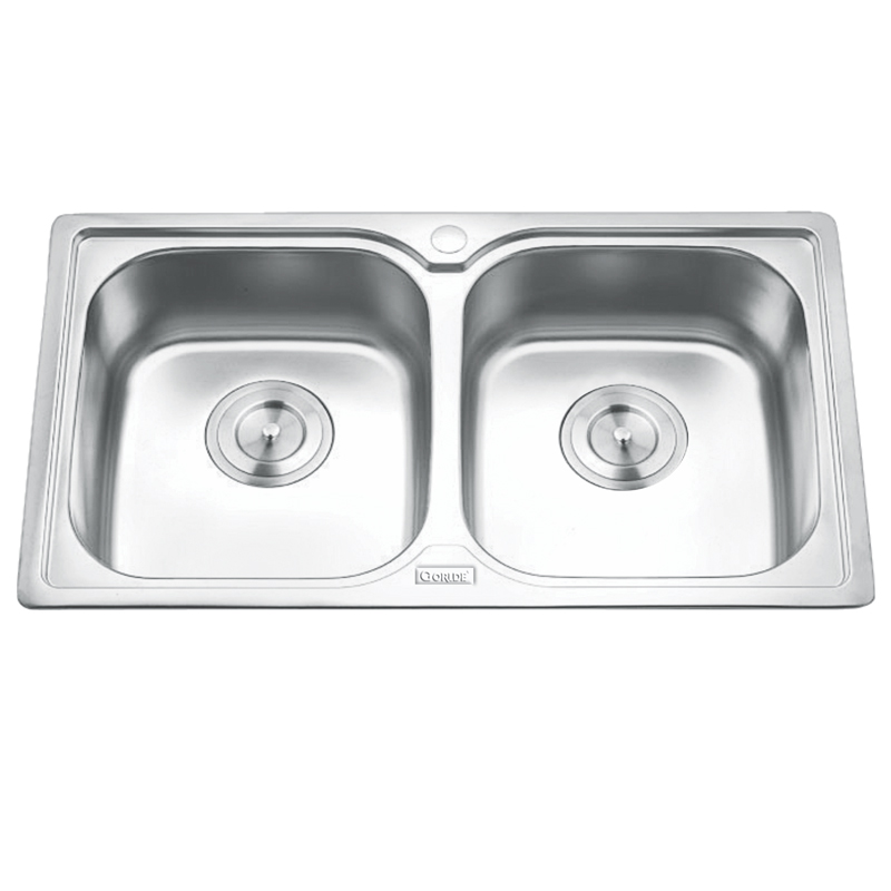 Chậu rửa bát inox 2 hố Gorlde GD-5212 Chậu rửa bát inox 2 hố Gorlde GD-5212