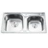 Chậu rửa bát inox 2 hố Gorlde GD-5404 2 Chậu rửa bát inox 2 hố Gorlde GD-5404