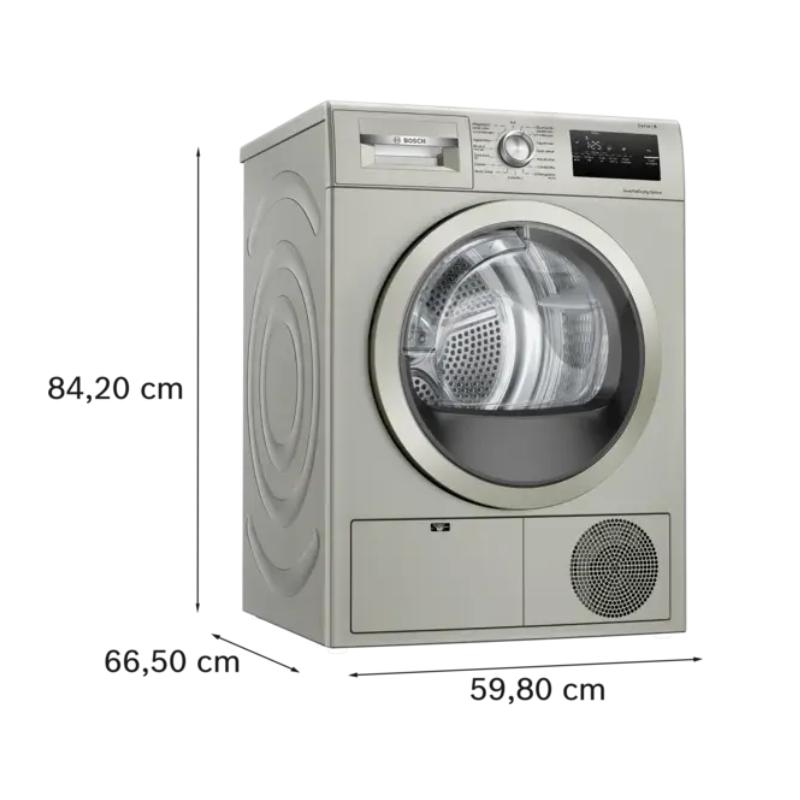 Kích thước máy sấy bơm nhiệt Bosch 8kg WTH85VX3 Serie 4 Kích thước máy sấy bơm nhiệt Bosch 8kg WTH85VX3 Serie 4