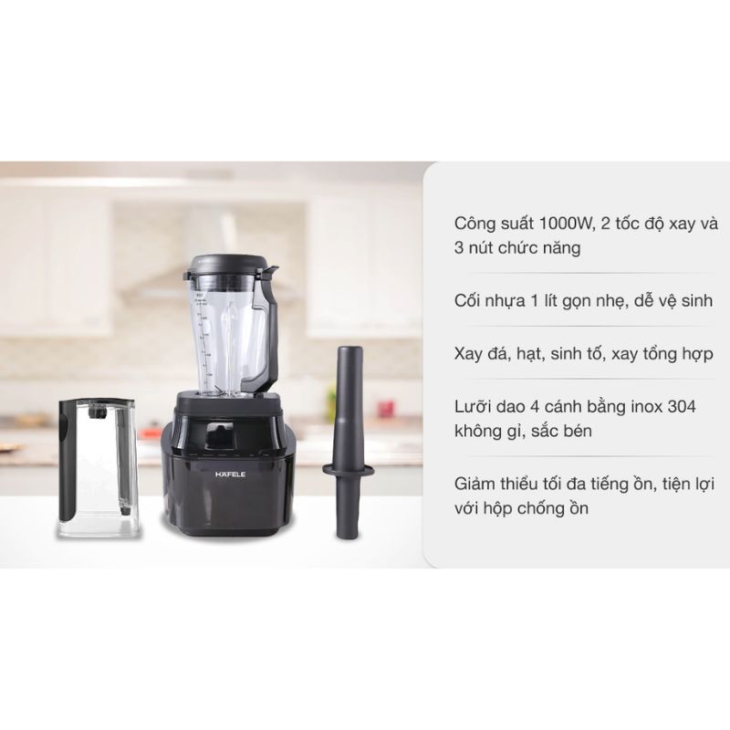 Thông tin máy xay sinh tố đa năng chân không Hafele BR230-19E00 535.43.271 Thông tin máy xay sinh tố đa năng chân không Hafele BR230-19E00 535.43.271