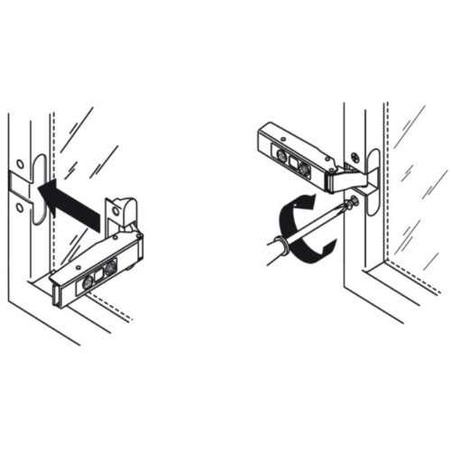 Hướng dãn lắp đặt bản Lề Metalla SM 110º Trùm Ngoài Hafele 315.26.710