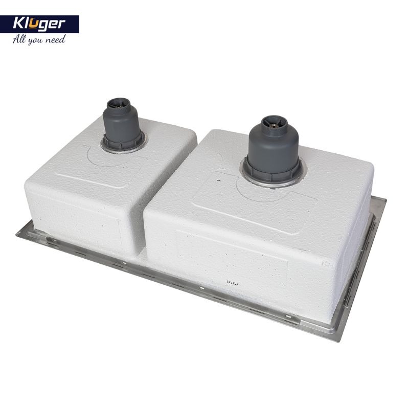 Ảnh chậu rửa bát 2 hố Kluger KW8211S-S84 Ảnh chậu rửa bát 2 hố Kluger KW8211S-S84