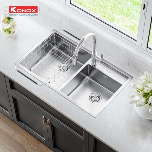 Ảnh chậu rửa bát Konox Overmount Sink KN8248DO