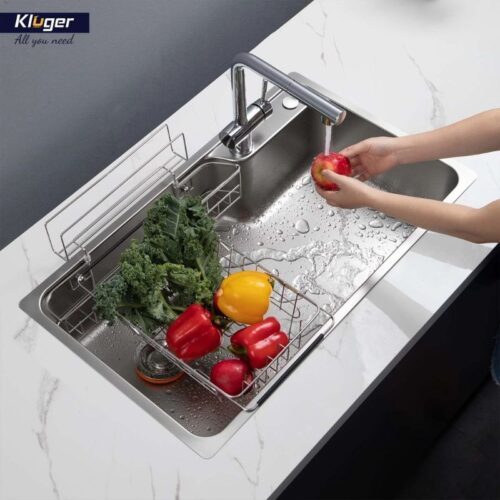 Chậu rửa bát 1 hố Kluger KF8171FS-S80 4 Ảnh thực tế chậu rửa bát 1 hố Kluger KF8171FS-S80
