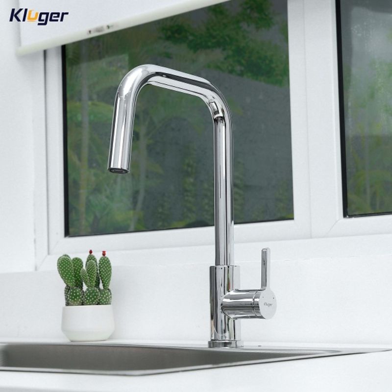Ảnh vòi rửa bát nóng lạnh Kluger KLF0015C có dây rút Ảnh vòi rửa bát nóng lạnh Kluger KLF0015C có dây rút