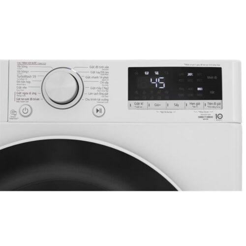 Máy giặt sấy LG giặt 11 kg – sấy 7 kg FV1411D4W 4 Bảng điều khiển máy giặt sấy LG giặt 11 kg – sấy 7 kg FV1411D4W