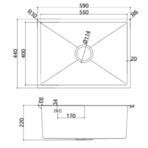 kich thuoc chau rua bat teka bex linea 55 40 115010020