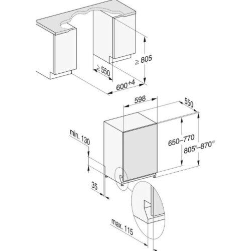 kich thuoc may rua bat miele g 7650
